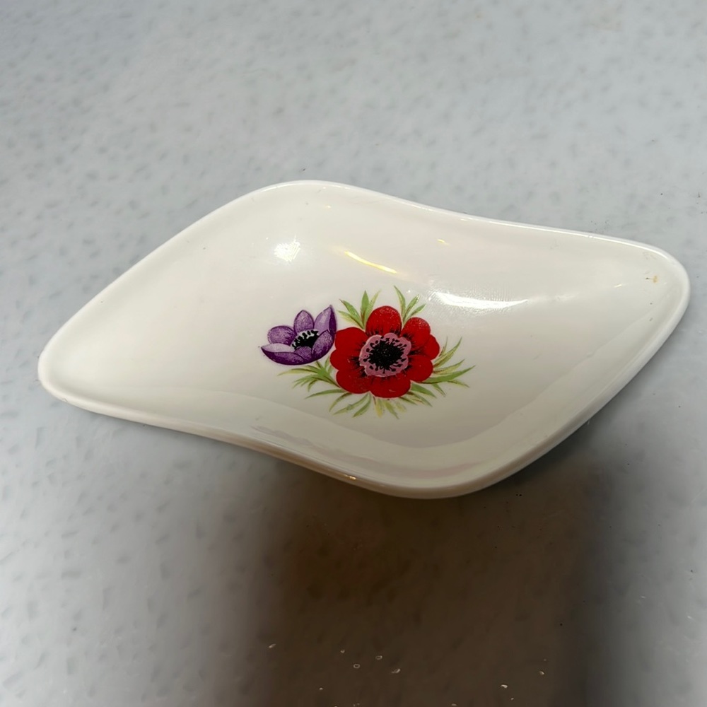 Vintage 1950's Adderley Fine Bone China Mini Tray Made in England